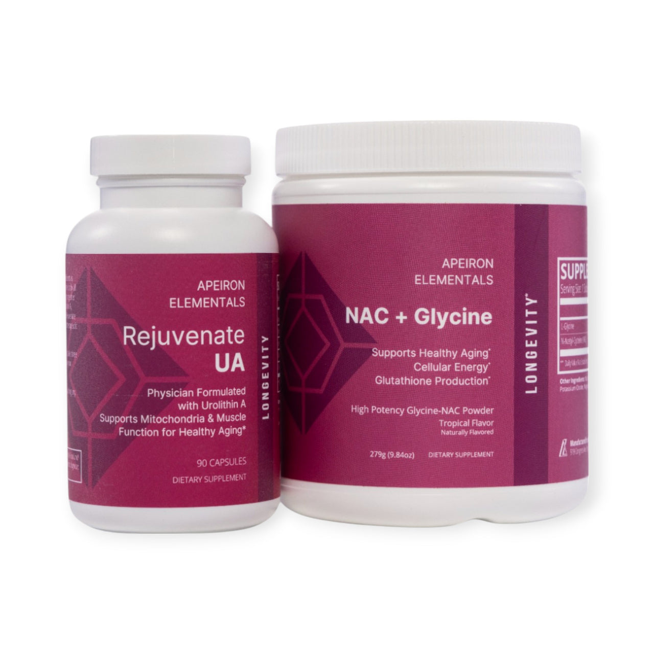 Longevity Duo (NAC + Glycine & Rejuvenate UA)