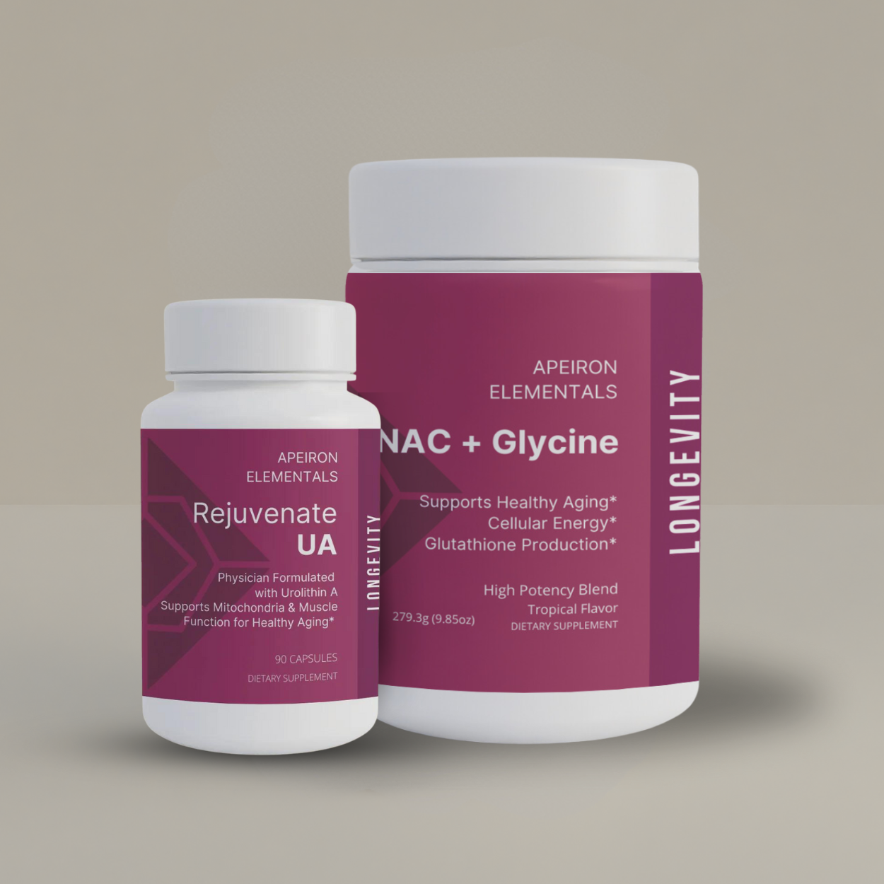 Longevity Duo (NAC + Glycine & Rejuvenate UA)