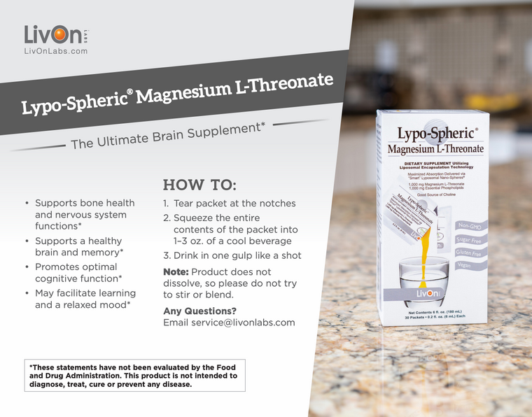 Staff: Lypo-Spheric® Magnesium L-Threonate